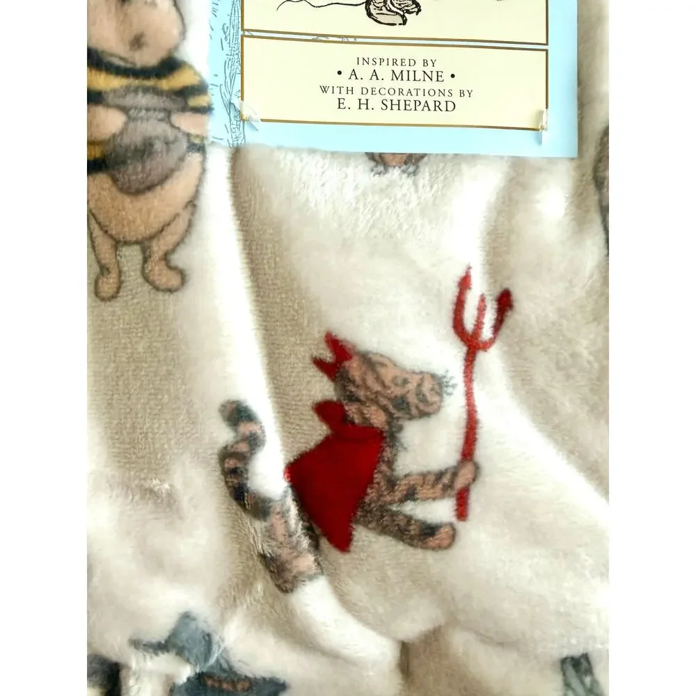New Pooh Bear Collection Winnie The Pooh Halloween Fall Baby Blanket 30